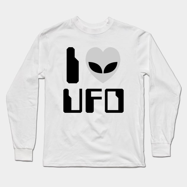 I Heart [Love] UFO Long Sleeve T-Shirt by tinybiscuits
